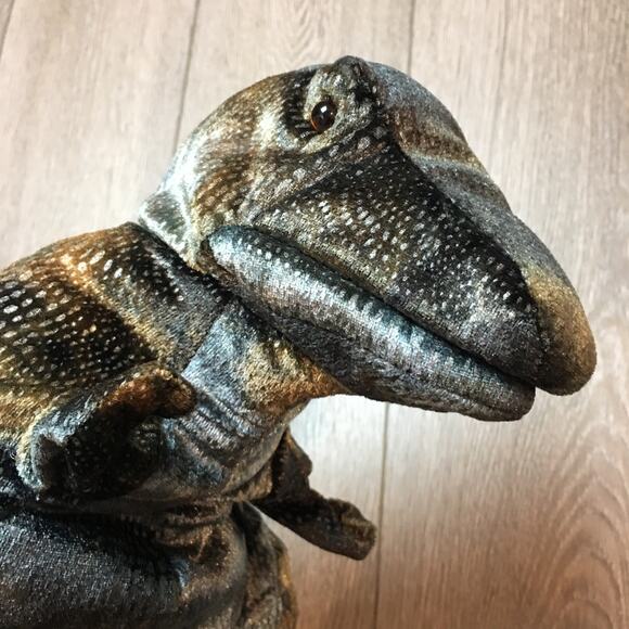 Folkmanis Tyranosaurus TRex Dinosaur Hand Puppet 15" - Picture 3 of 7